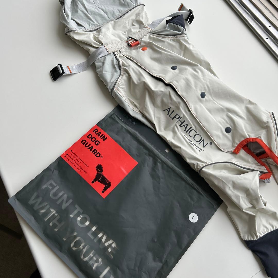新品未使用ALPHAICON RAIN DOG GUARD 犬用レインコート　Ｌ