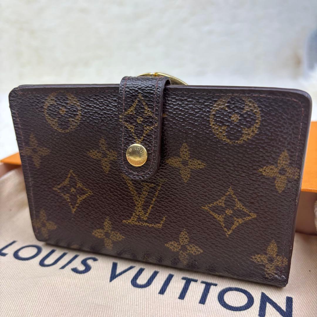 ルイヴィトン モノグラム がま口財布 折り財布 ポルトフォイユ ヴィエノワ