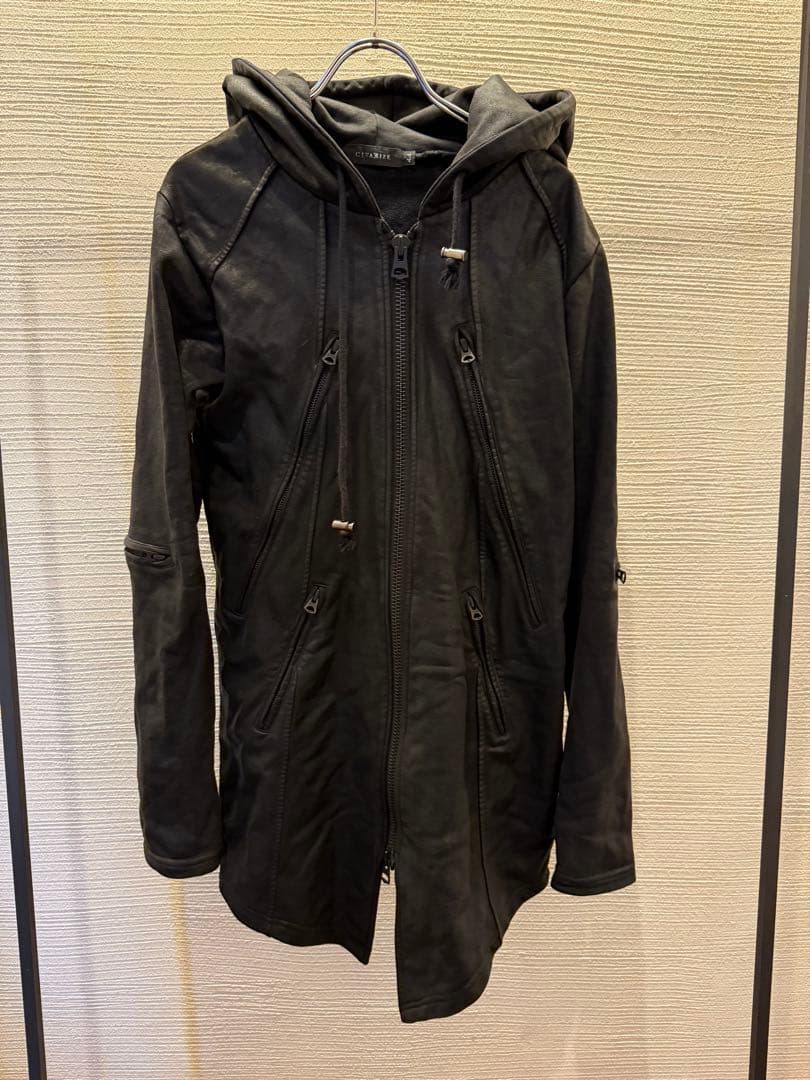 00s archive civarize coated hoodie パーカー