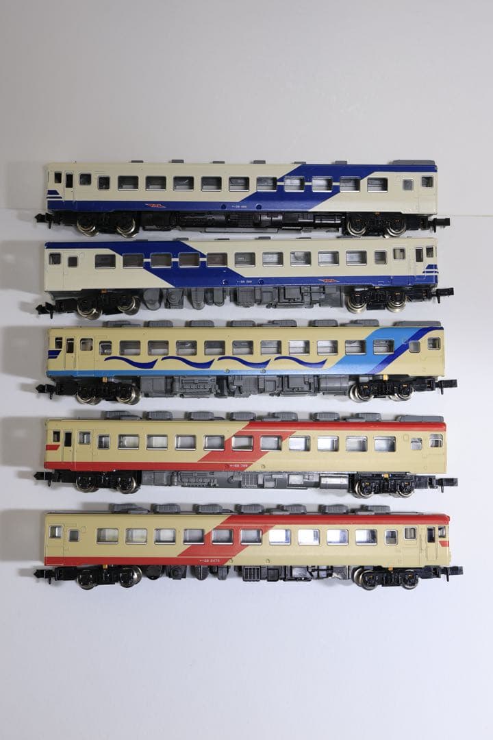 【希少/ジャンク】Nゲージ キハ58/28形 四国団臨色 5両セット 不動品