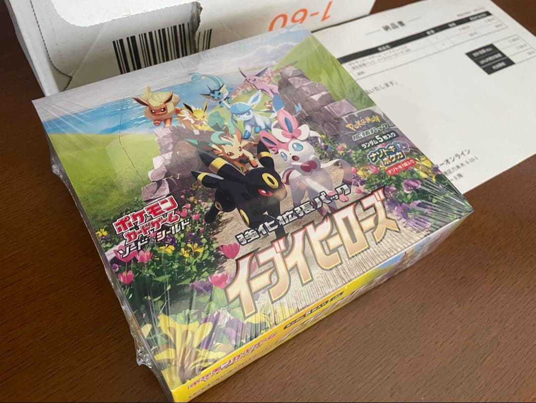 ポケカ イーブイヒーローズ 1BOX 新品、未開封、シュリンク付き