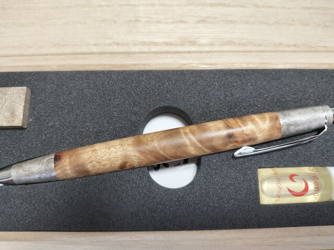 野原工芸 シャープペンシル マーブルウッド 斑紋純銀金具 新型