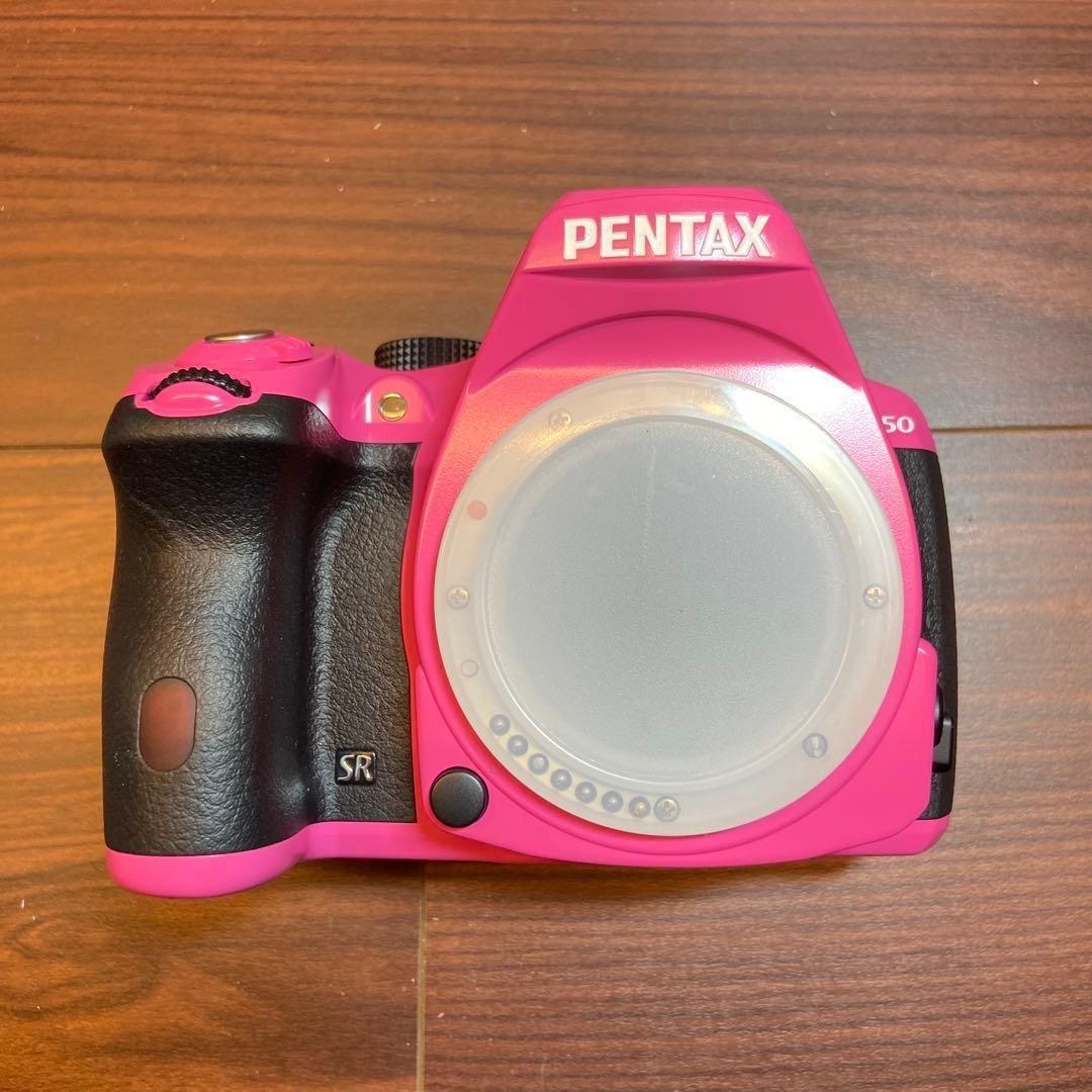 PENTAX K-50 ダブルズームキット ピンク ほぼ新品 4644