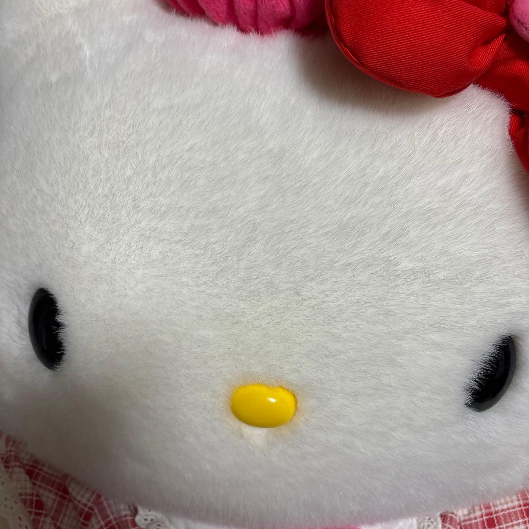 サンリオ ハローキティ 特大 BIG ぬいぐるみ ワンピース ベレー帽 LL
