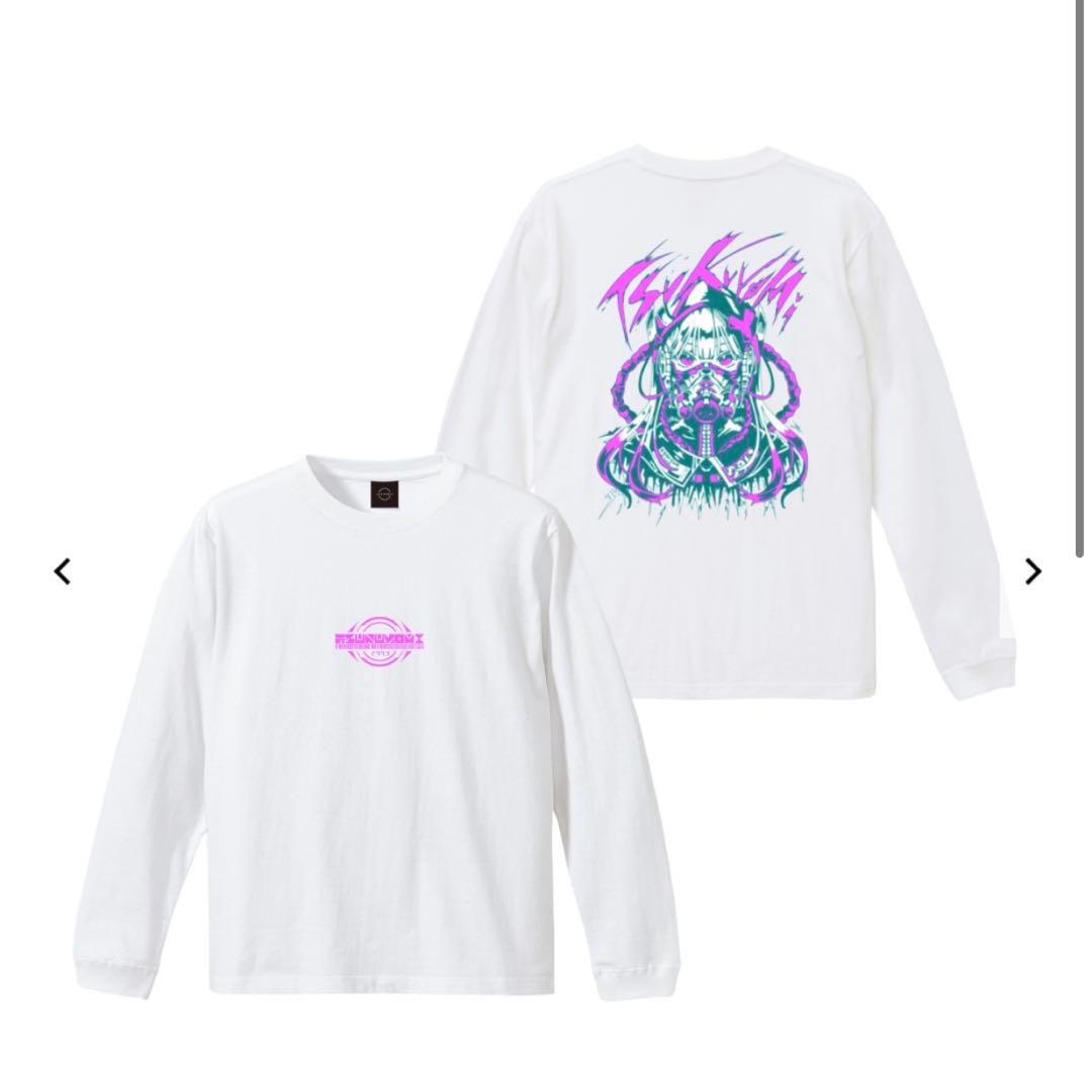 月詠み ANOTHER MOON ロングTシャツ ホワイト