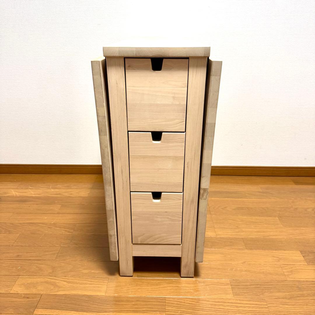 【美品】IKEA NORDEN ゲートレッグテーブル バーチ