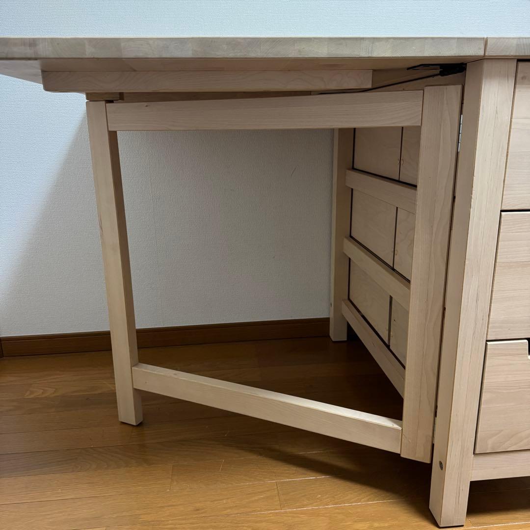 【美品】IKEA NORDEN ゲートレッグテーブル バーチ