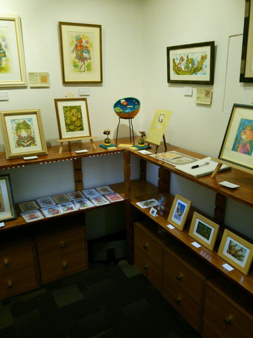 【原画】『猫の町の住民』ファンタジー　ゴシック　中世　絵画　アンティーク