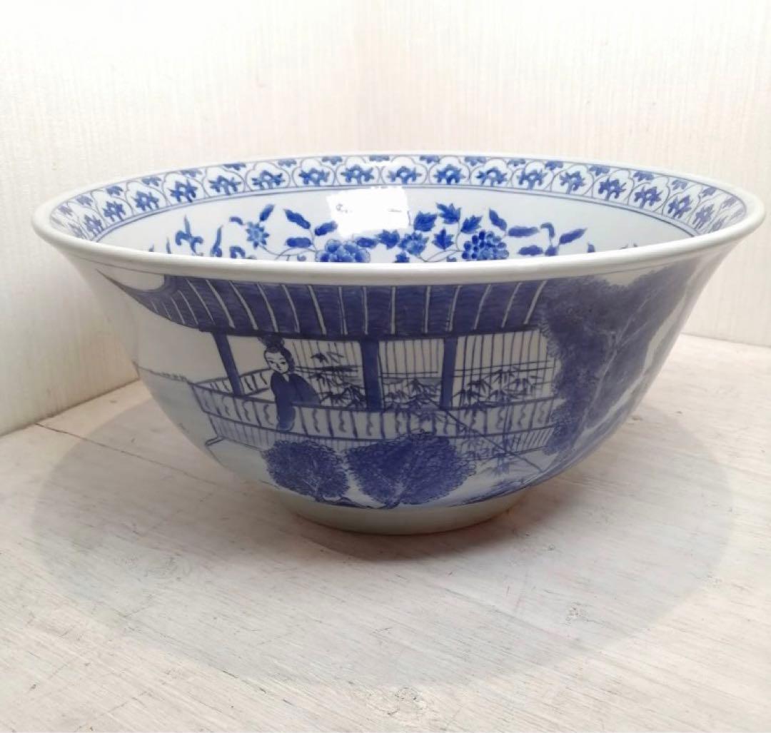 古美術 大清康熙年製 在銘 染付唐草紋 中國　骨董品　大鉢 壺 花瓶 希少