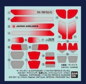 【入手困難】JAL 万博 RX-78F00/Eガンダム スペシャルパッケージ