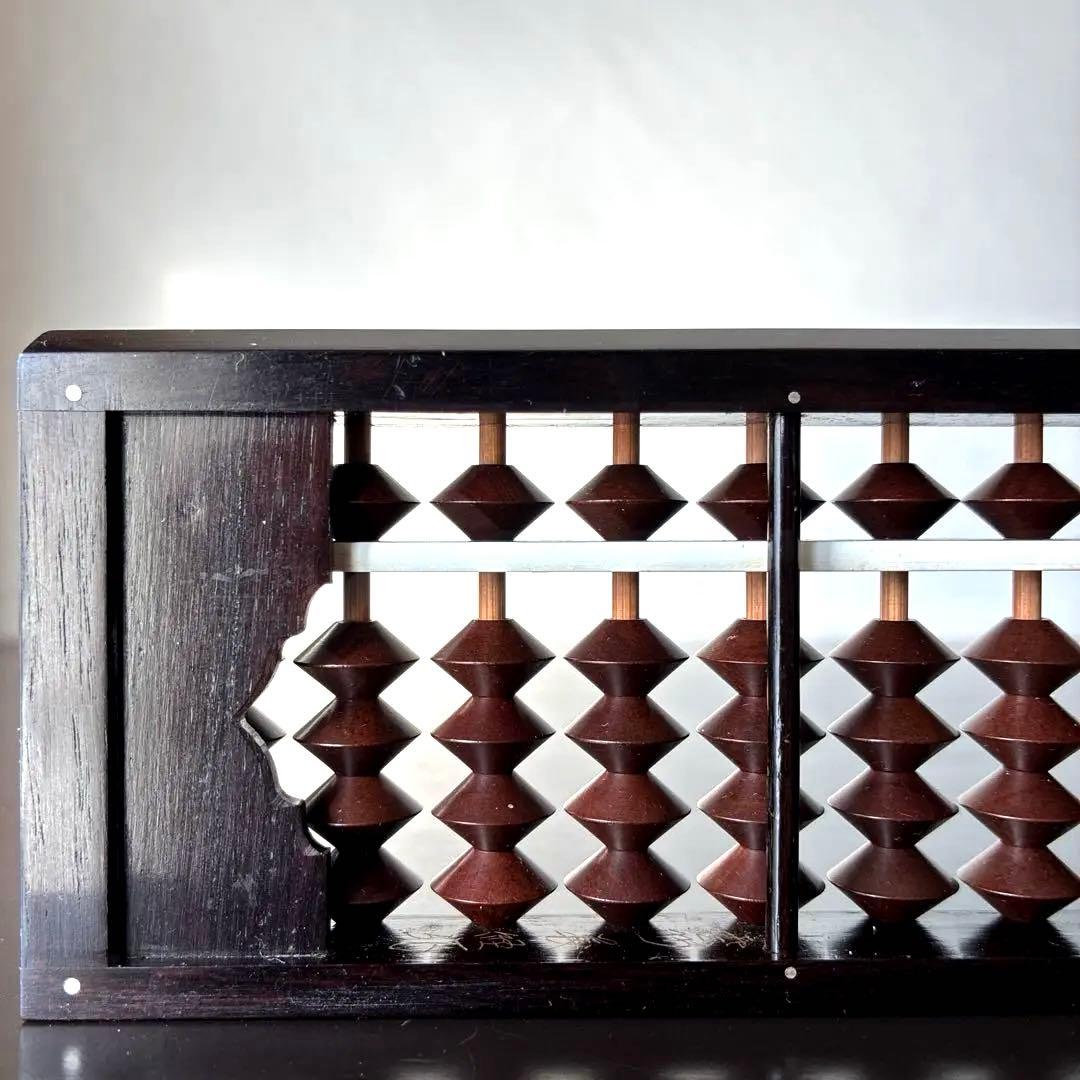 【雲州七人衆 田中義吉】雲州そろばん 名工 義常【イス玉 黒檀枠 27桁】