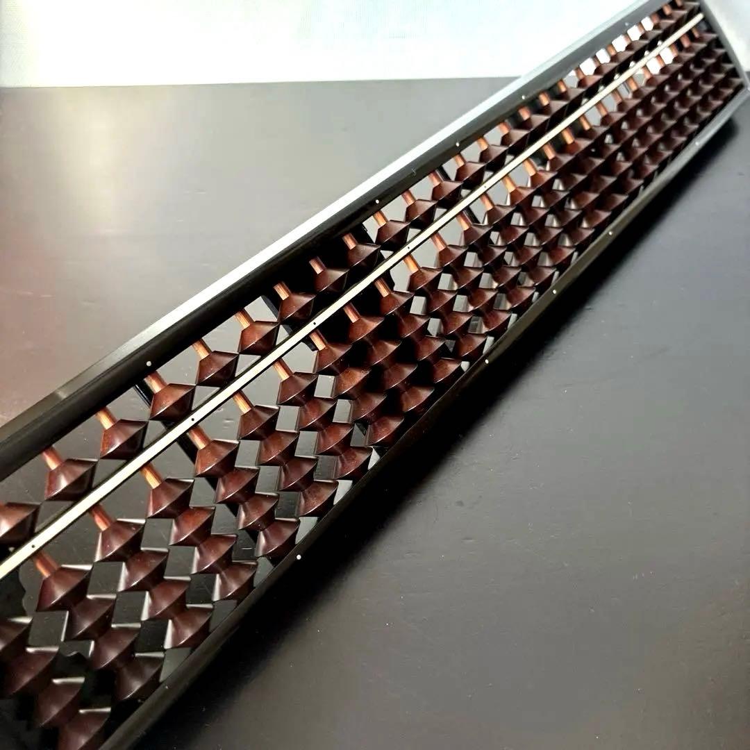 【雲州七人衆 田中義吉】雲州そろばん 名工 義常【イス玉 黒檀枠 27桁】