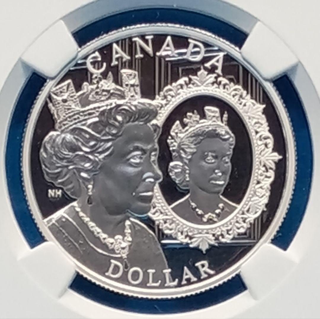 2022 カナダ プラチナジュビリー $1 銀貨 NGC PF70UC FR