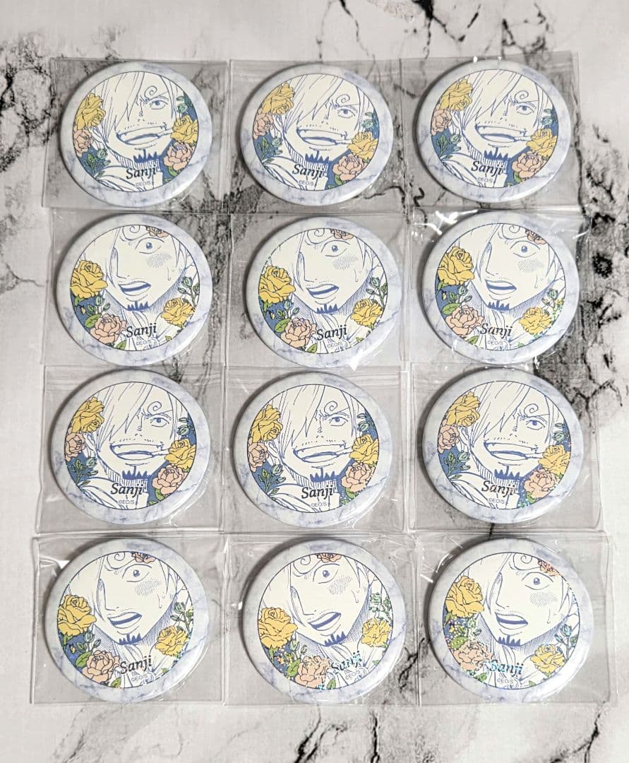 ワンピース　サンジのここがオールブルーだ　ハート缶バッジコレクション　サンジ