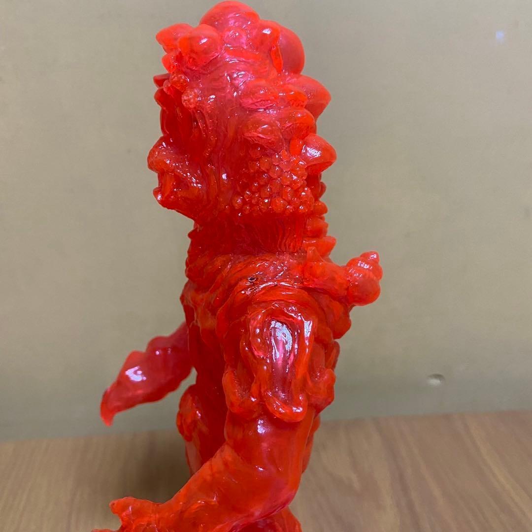 ヤモマーク　キノコ汁男 クリアオレンジ成型 未塗装 ソフビ 5415