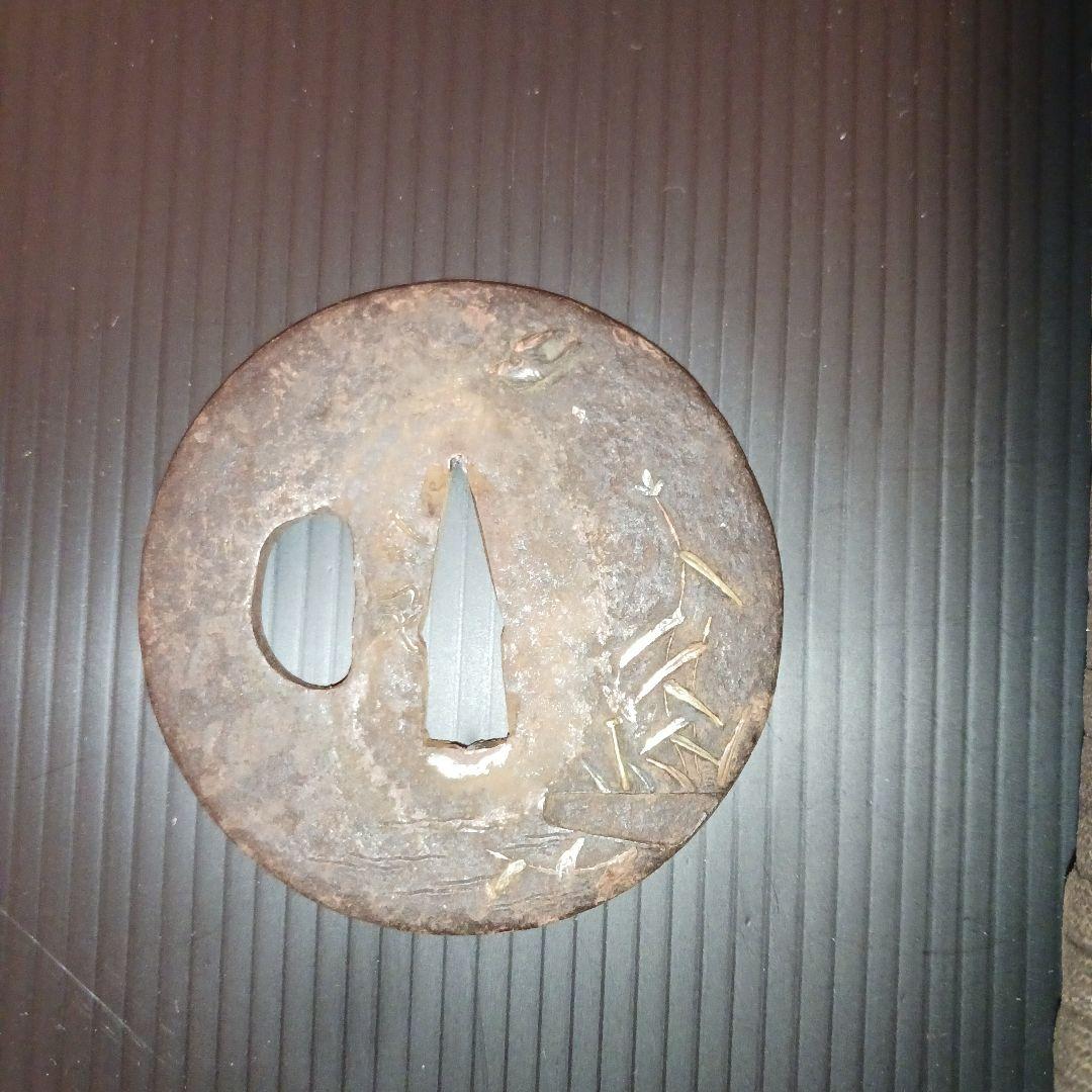 刀装具　鍔銘有り　ハバキ　切羽　拵え　目貫　柄　寛文時代