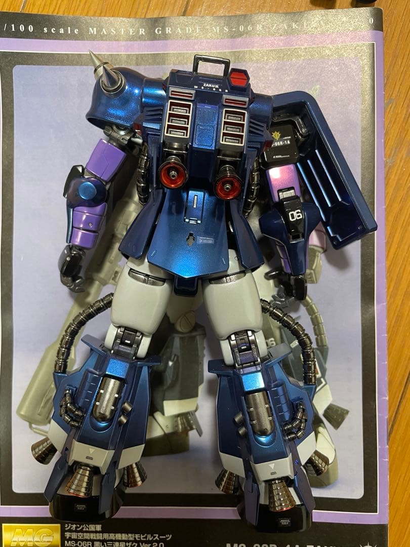 【全塗装、完成品】ザクII 黒い三連星仕様 Ver.2.0