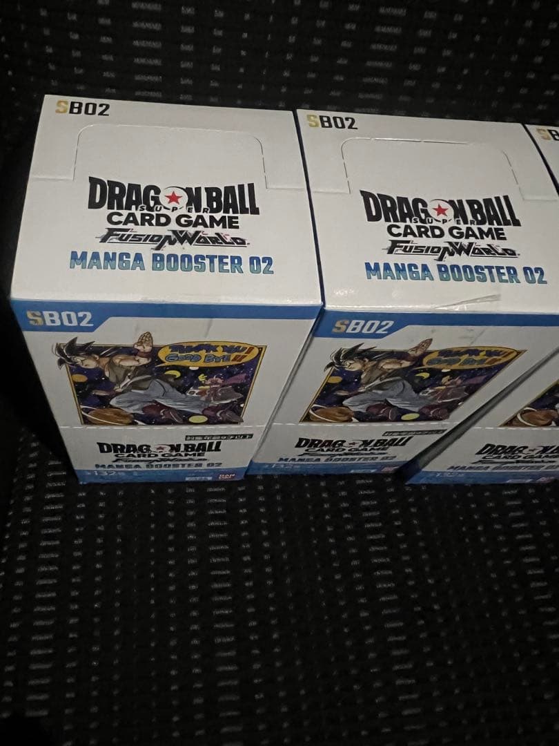 3box 新品未開封　テープ付　ドラゴンボール　MANGA BOOSTER 02