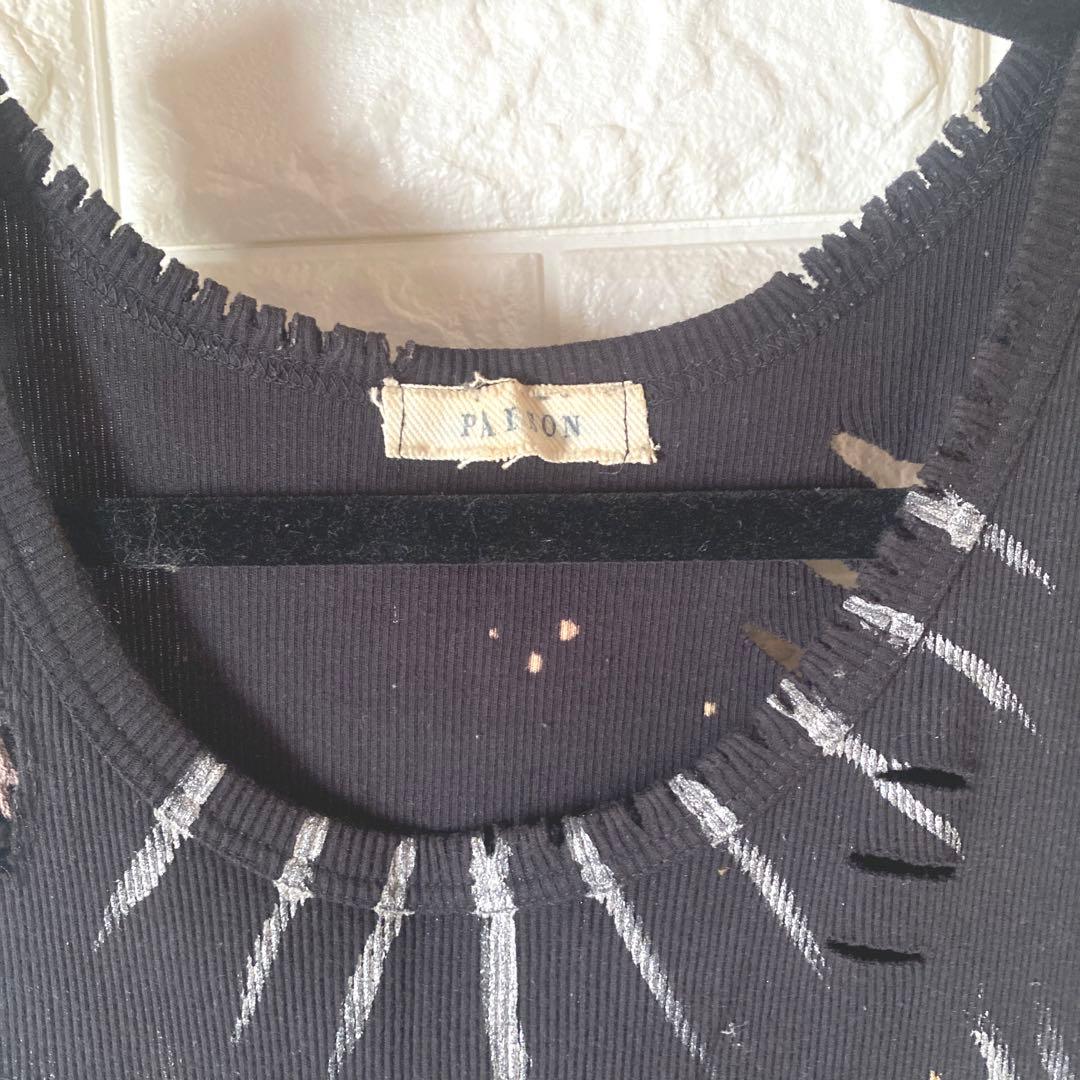 PAION&DRUG ダメージ加工 タンクトップ