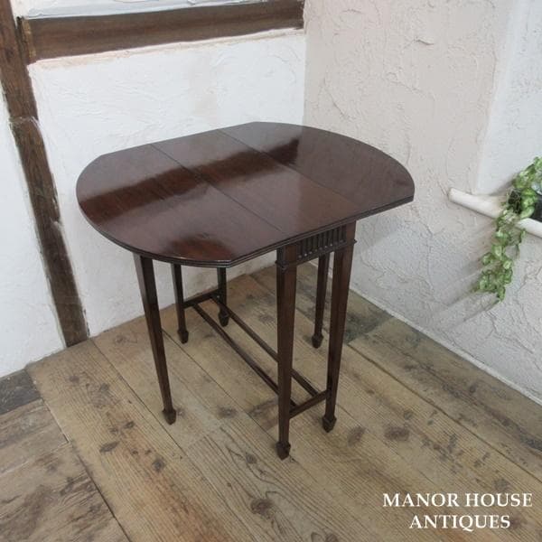 イギリス製 アンティーク 家具 サザーランドテーブル サイドテーブル 6148e