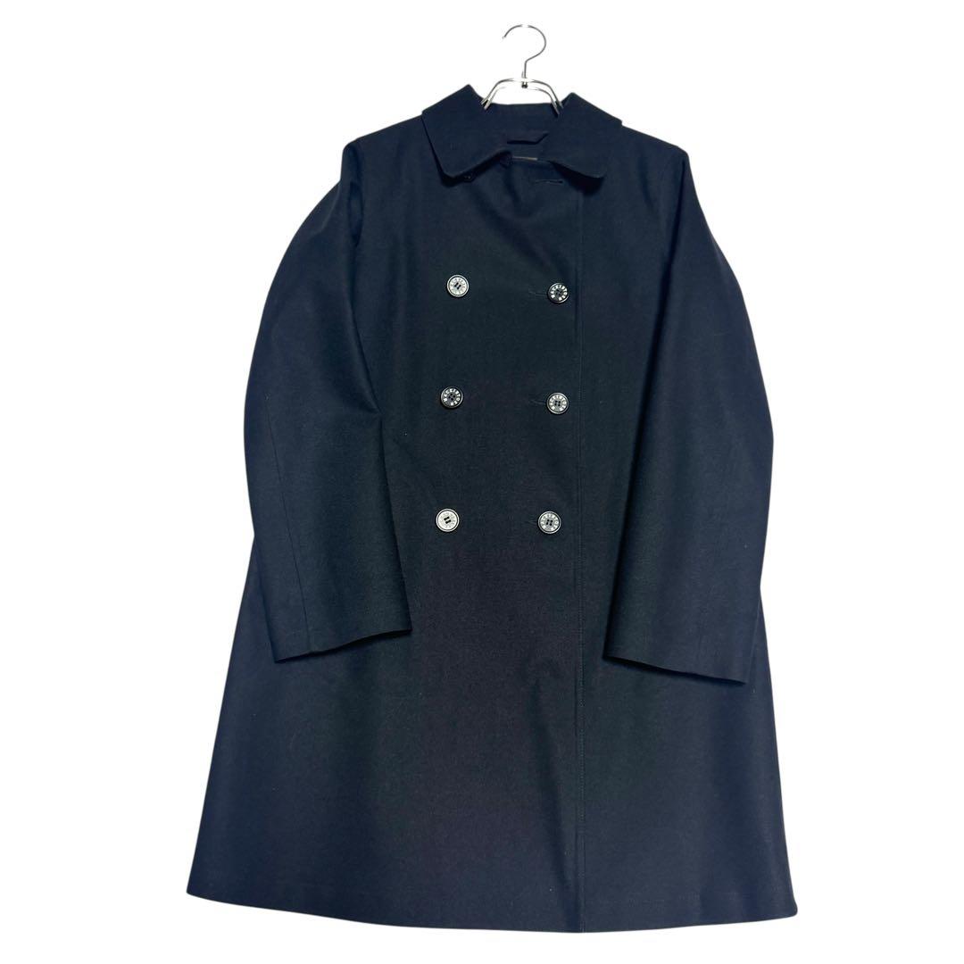 【極美品】MACKINTOSH ゴム引 トレンチコート ブラック 34
