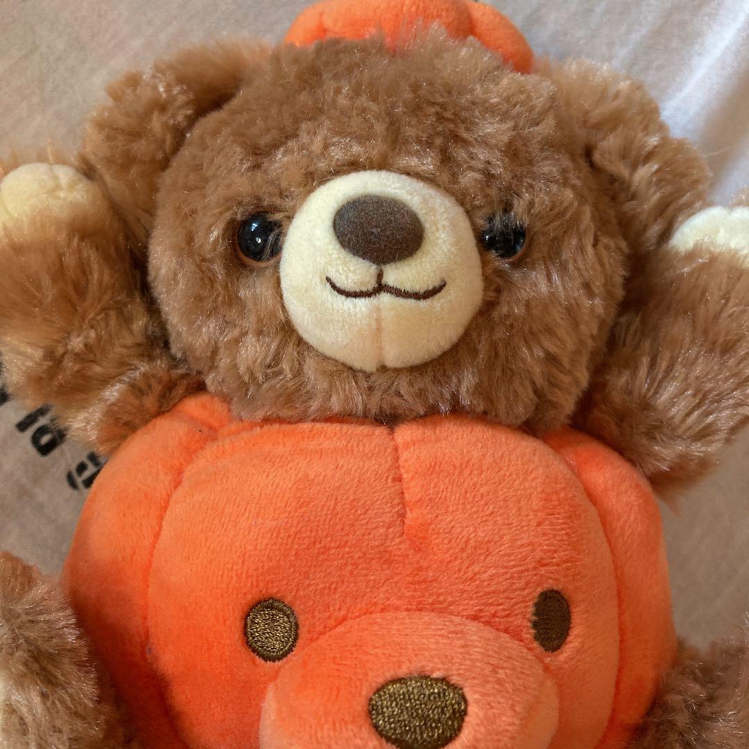 ぬいぐるみ　ユニベアシティ　ディズニー　小物入れ　φ8x5 カボチャ