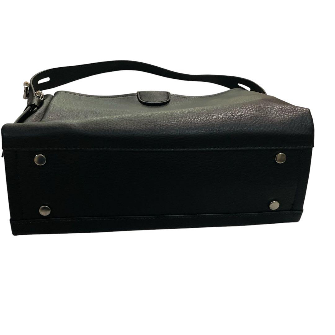 未使用⭐︎Kitamura 黒 2wayレザーショルダーバッグ インナーポーチ付き