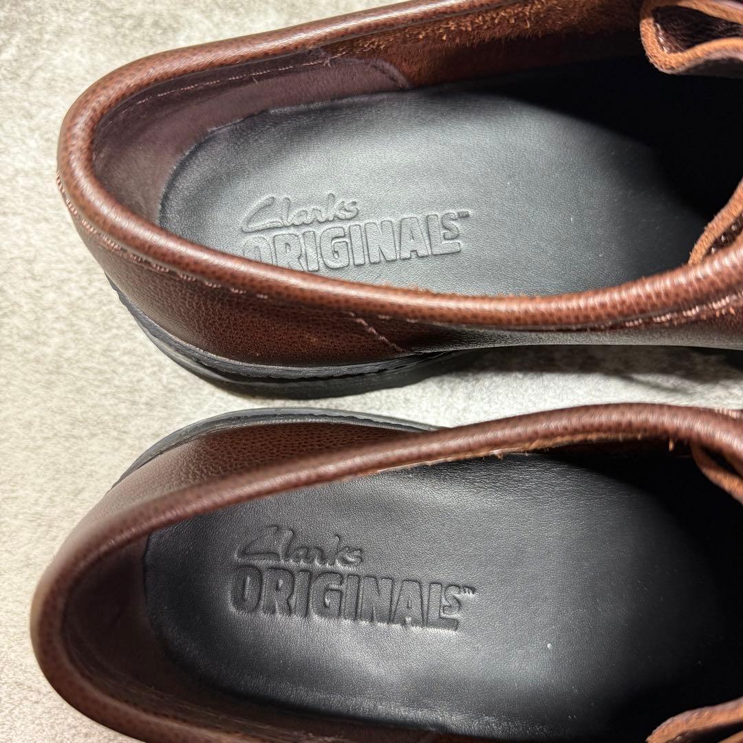 【未使用】CLARKS Walla Yukoner ワラビー　シボ加工　ブラウン