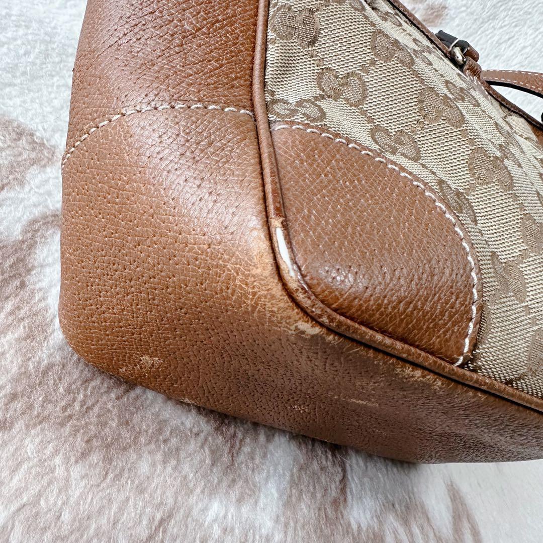 グッチ ブリー スモール バッグ ショルダー GG レザー キャンバス 2WAY