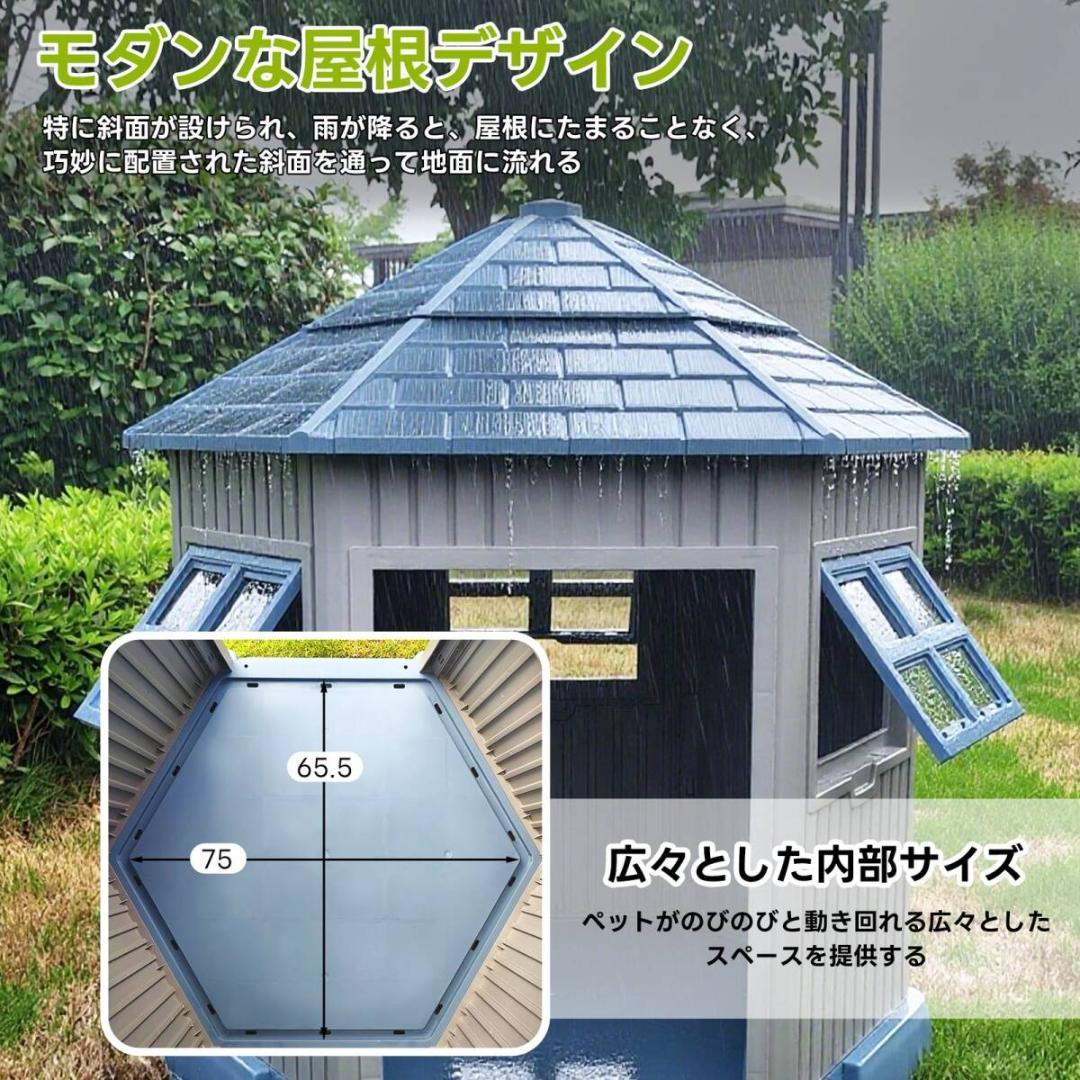 犬小屋 ペットハウス ペットケージ プラスチック製 犬 室内犬 室外