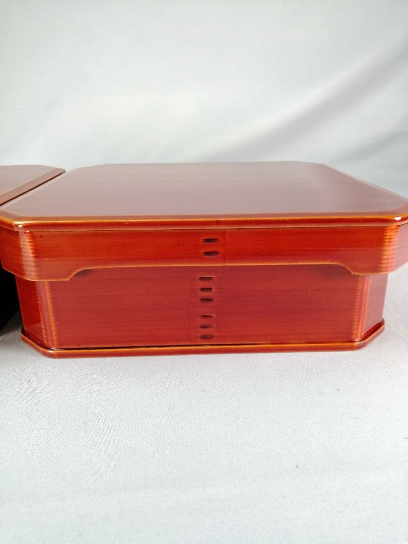 【茶事道具】春慶塗大徳寺重　５客セット　重箱、弁当箱、主菓子　懐石道具376