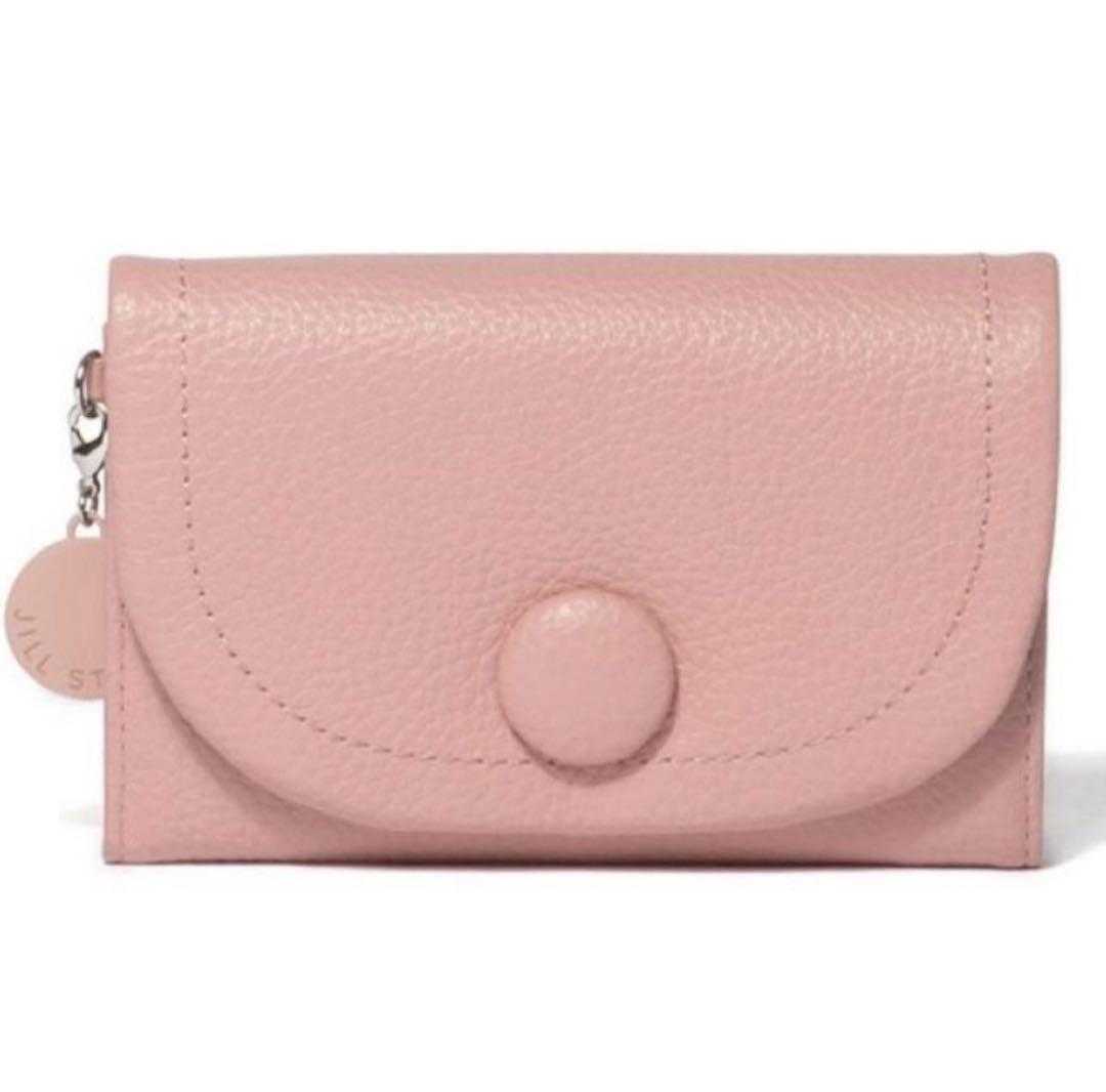 新品☆ジルスチュアート シボ革 レザー 二つ折り財布 ルナティ ☆ピンク