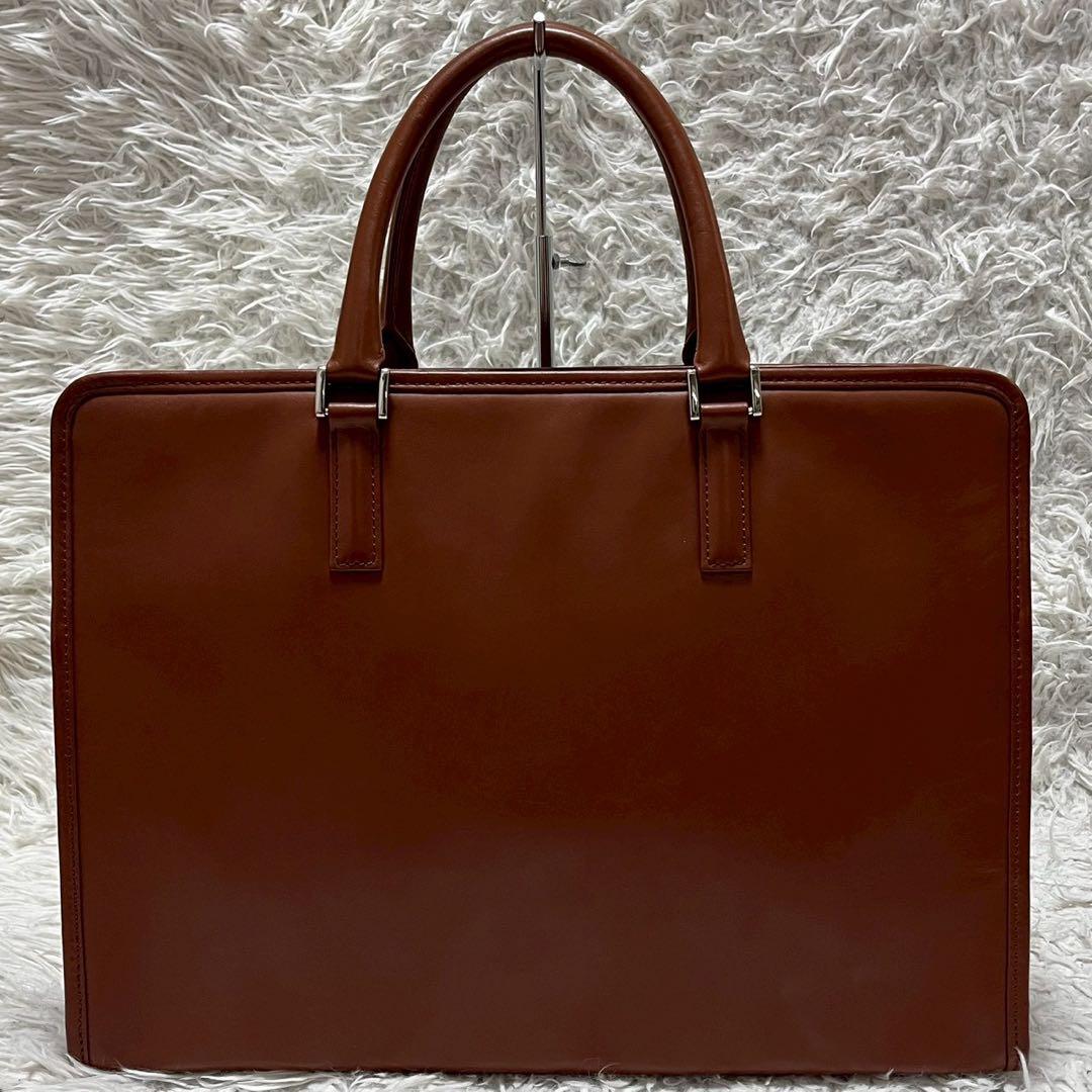 未使用品✨ビジネスレザーファクトリー ブリーフケース 2way ブラウン 本革