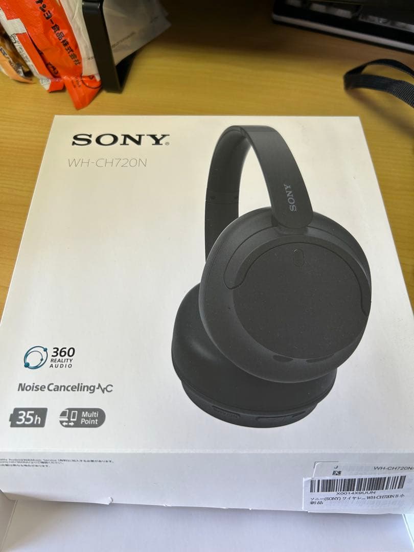 Sony ヘッドフォン WH-CH720N ケース・箱・説明書付き ブラック