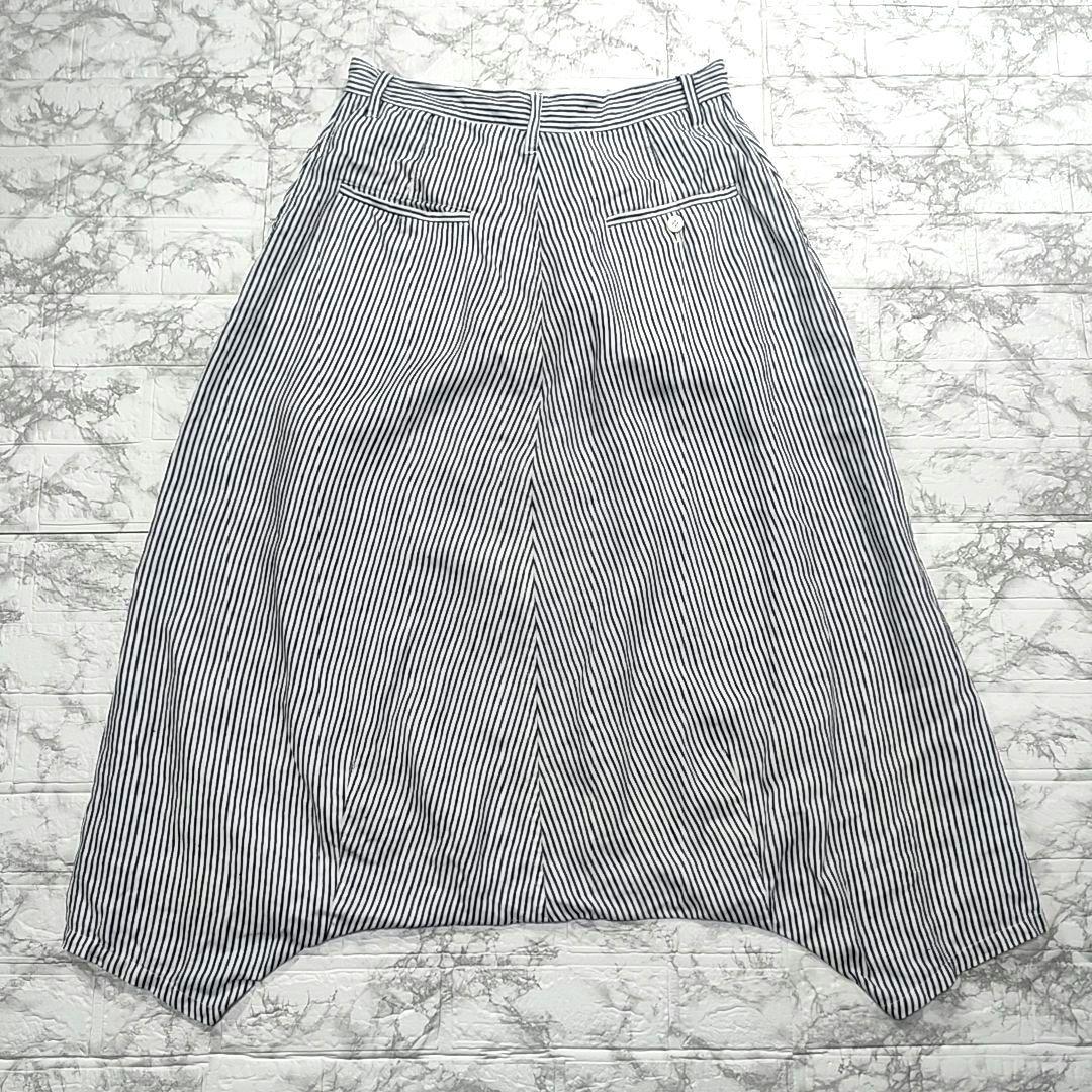 【希少】ジュンヤワタナベコムデギャルソン リネン ストライプサルエルパンツ　M