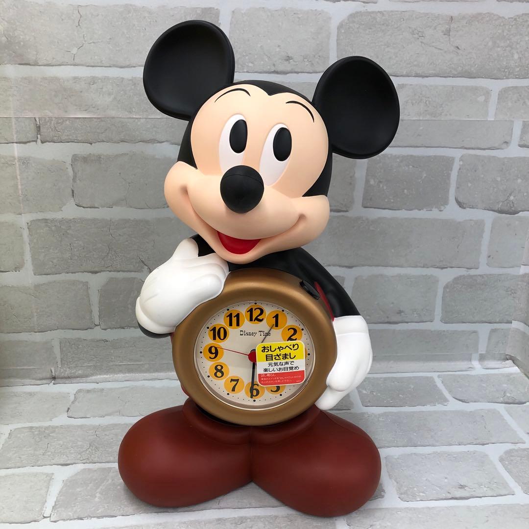 F764 Disney Time ミッキー 目覚まし時計　喋る時計