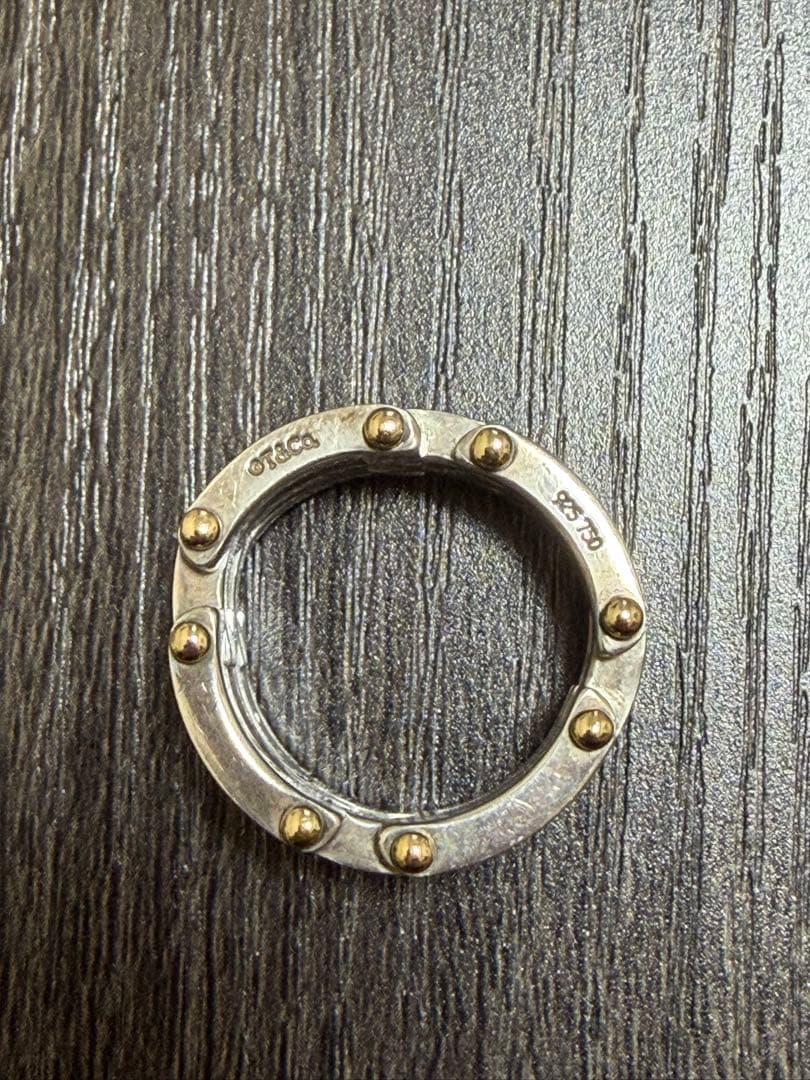 ティファニー 19号 ゲートリンク リング 925 750 コンビ