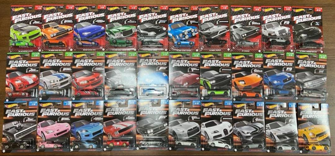 FAST&FURIOUS Hotwheels 30種コンプリートセット