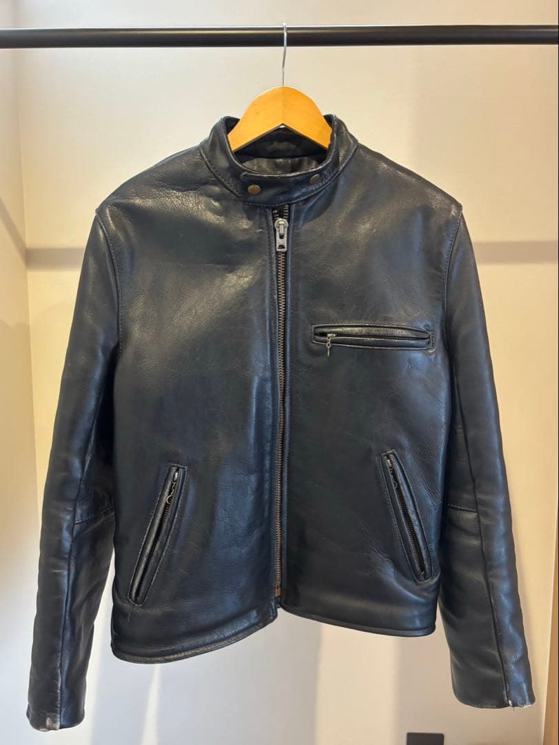 希少！vanson バンソン シングルライダース レザージャケット 黒 40