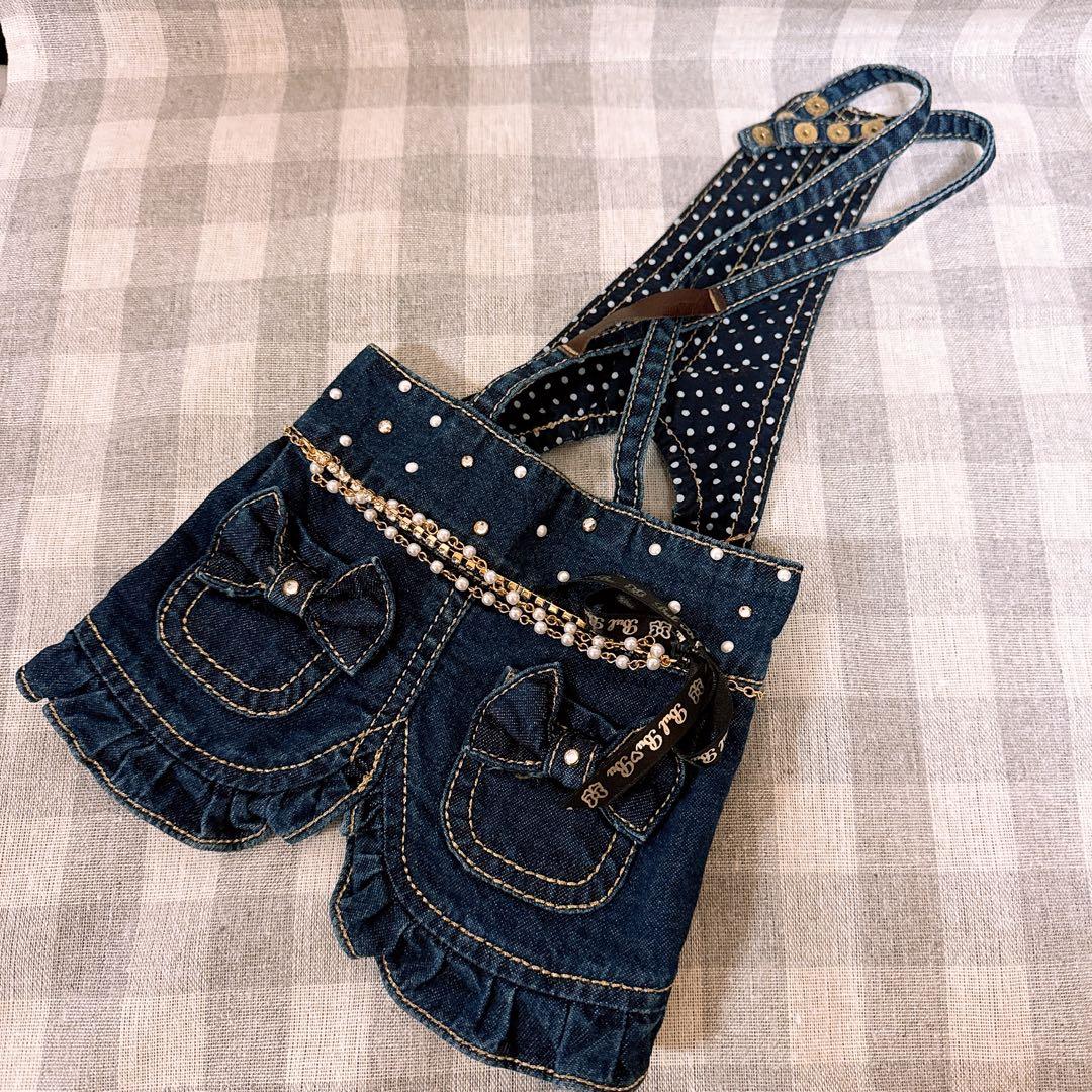 BUL BU-BU デニムジャンバースカート　Sサイズ