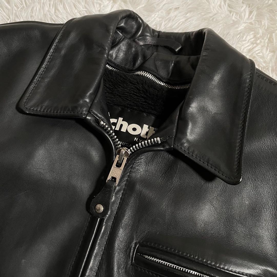 ショット ライダースジャケット レザージャケット 643