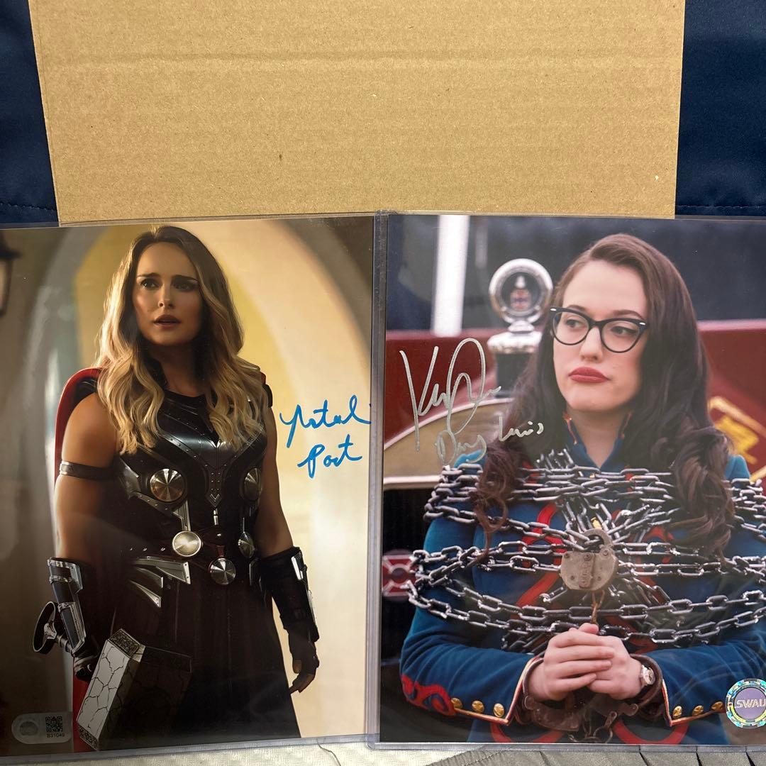 SWAU ナタリーポートマン、カットデニングス 直筆サイン