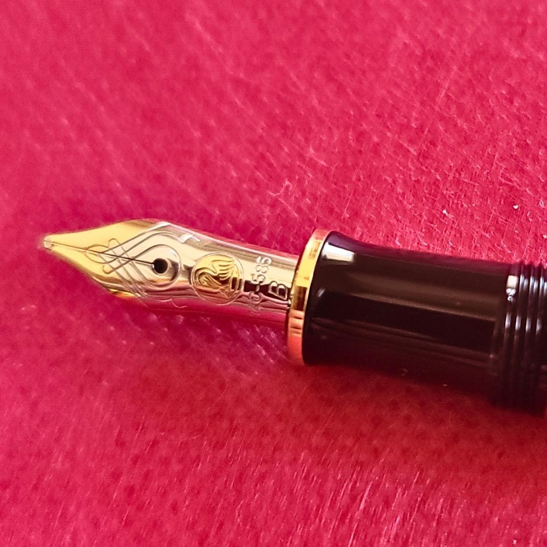 ペリカンM400　フルハルター森山氏調整（B→M） ボルドー（新同品）