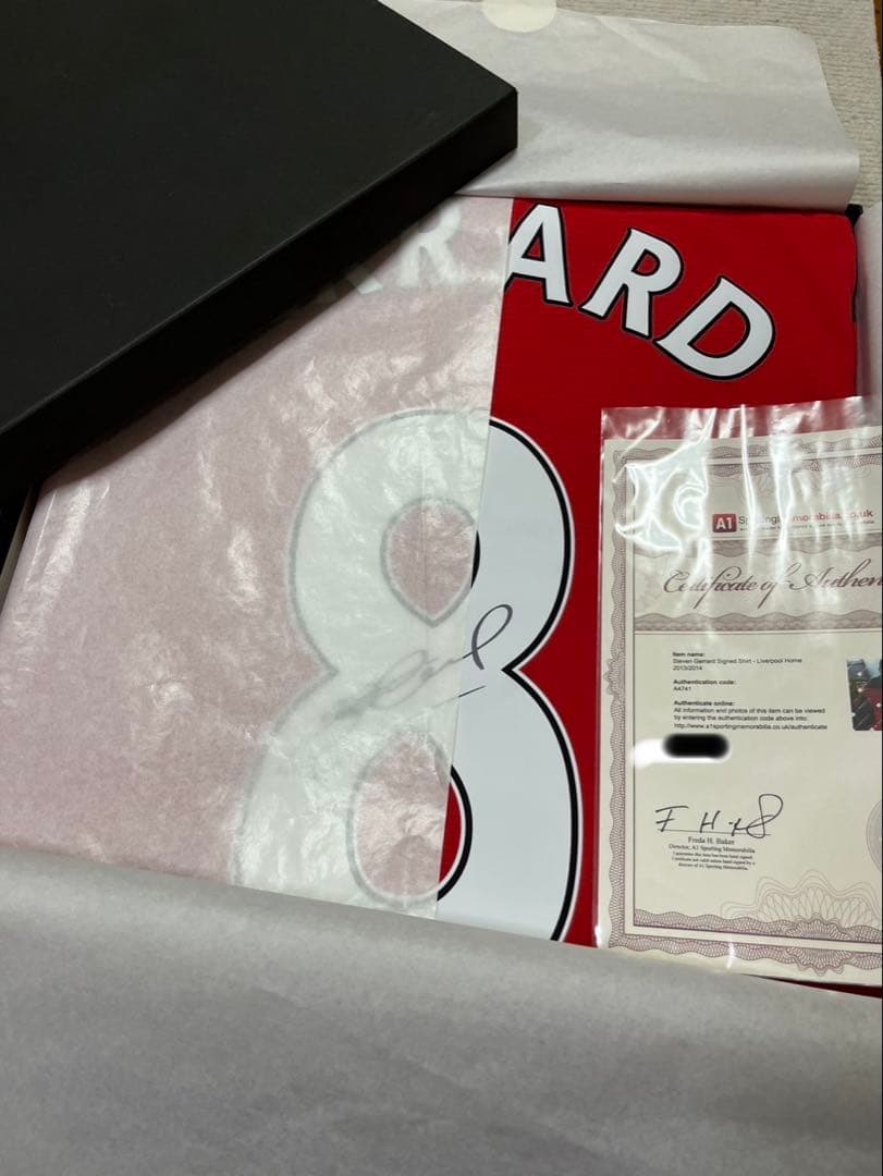リヴァプール　リバプール　スティーブン・ジェラード　サイン入りユニフォーム