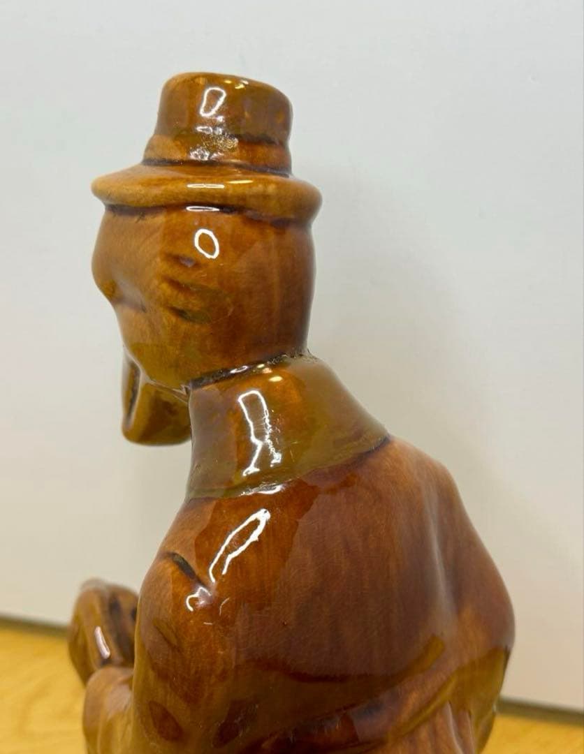 激レア‼️ソビエト　アンティーク　大きなチェブラーシカとゲーナの陶器。