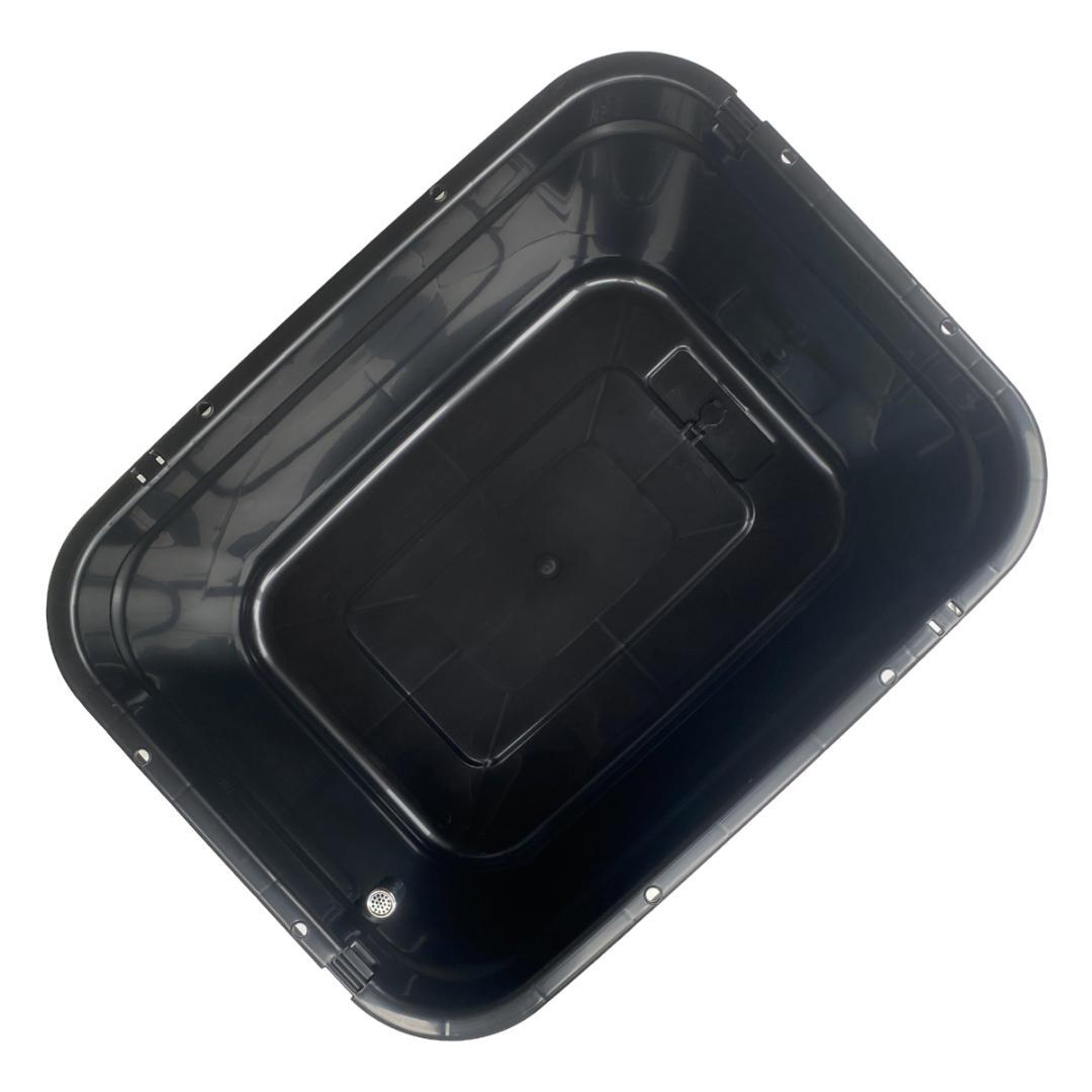 メダカ飼育ケース 120㍑x1個 黒・濃緑あり オーバーフロー 金魚 ビオトープ