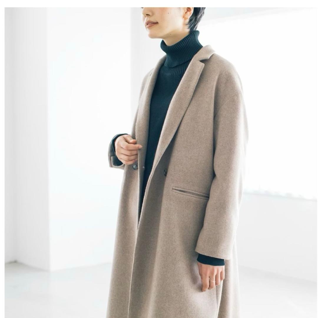 北欧暮らしの道具店　3WAYかろやかチェスターコート　ブラウン