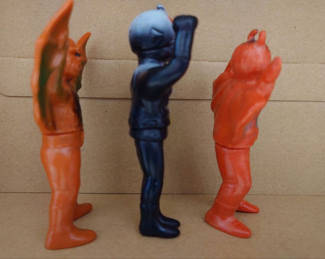 【当時物】【昭和レトロ】仮面ライダー と怪人セット☆蜘蛛男☆蝙蝠男☆美品
