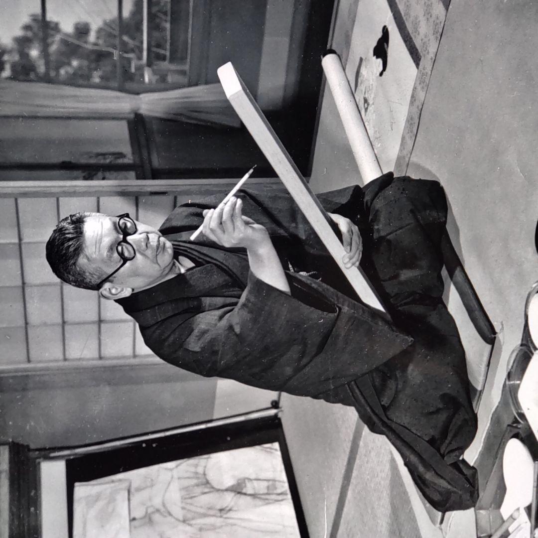 伊東深水　真筆作品　女性像スケッチ