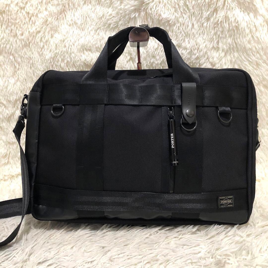 新品同様✨ポーター ヒート　3way ビジネス　ショルダーバッグ リュック　黒